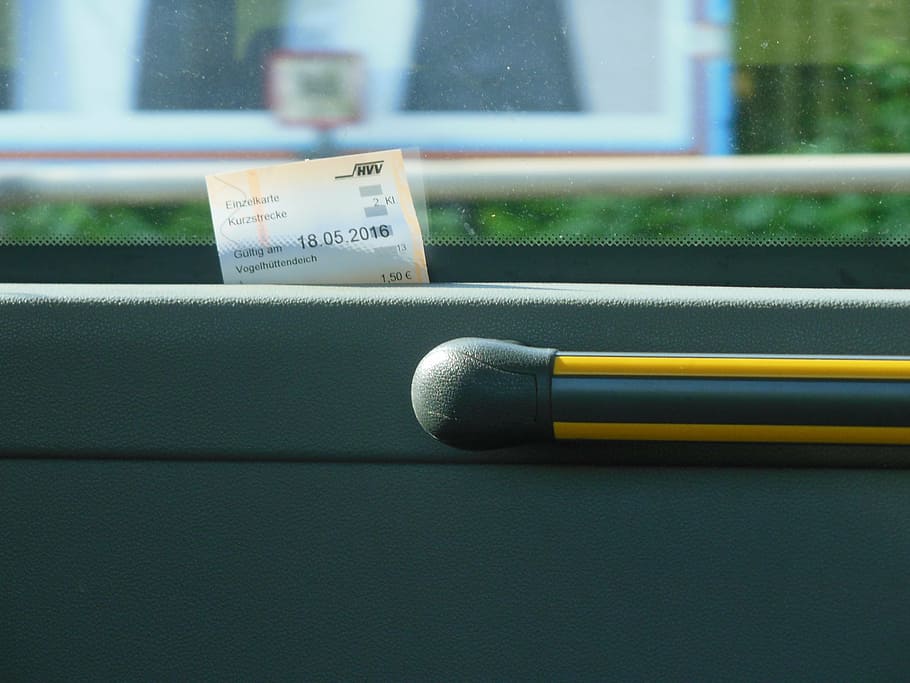 hamburg, bus, ticket, forget, window, text, communication, western script HD wallpaper