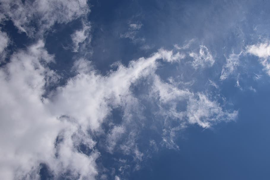 wispy clouds, cloudscape, skyscape, nature, weather, bright HD wallpaper