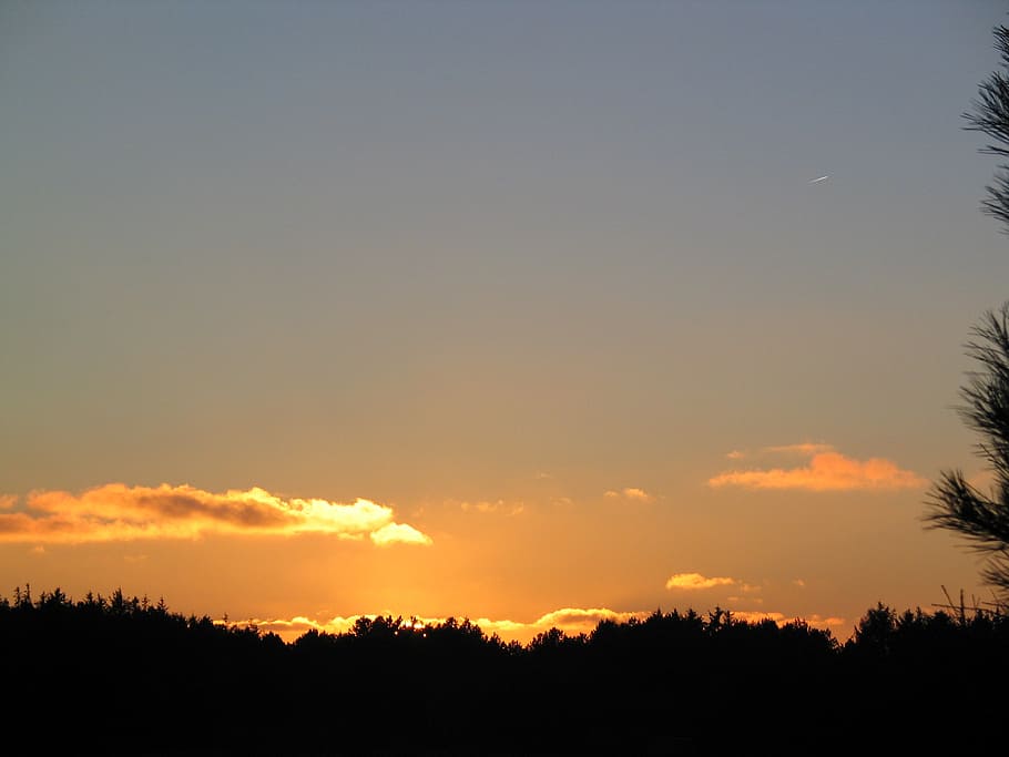 sun, setting sun, sunset, nature, sky, outdoors, dusk, summer HD wallpaper