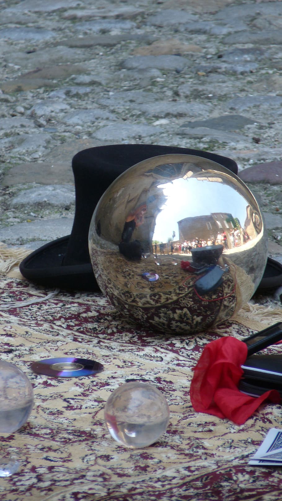 Metallic, Ball, Hat, metallic ball approached, showmypc, no people HD wallpaper