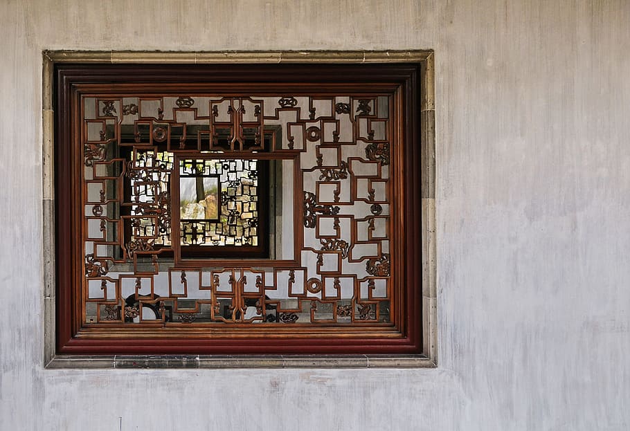 Windows, China, Perspective, under windows, architecture, built structure HD wallpaper
