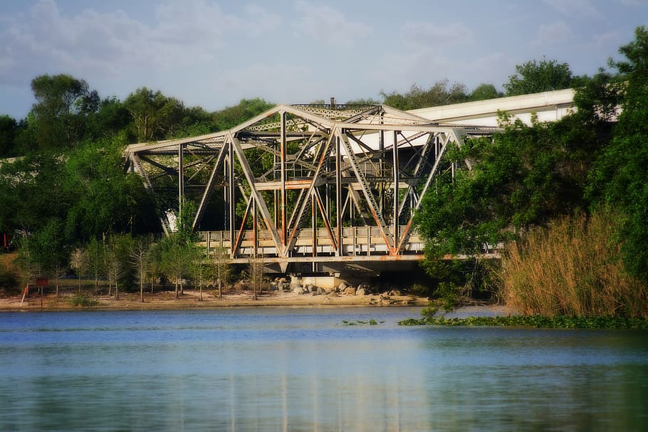 St, Saint, Johns, River, Swing, Bridge, florida, water, nature HD wallpaper