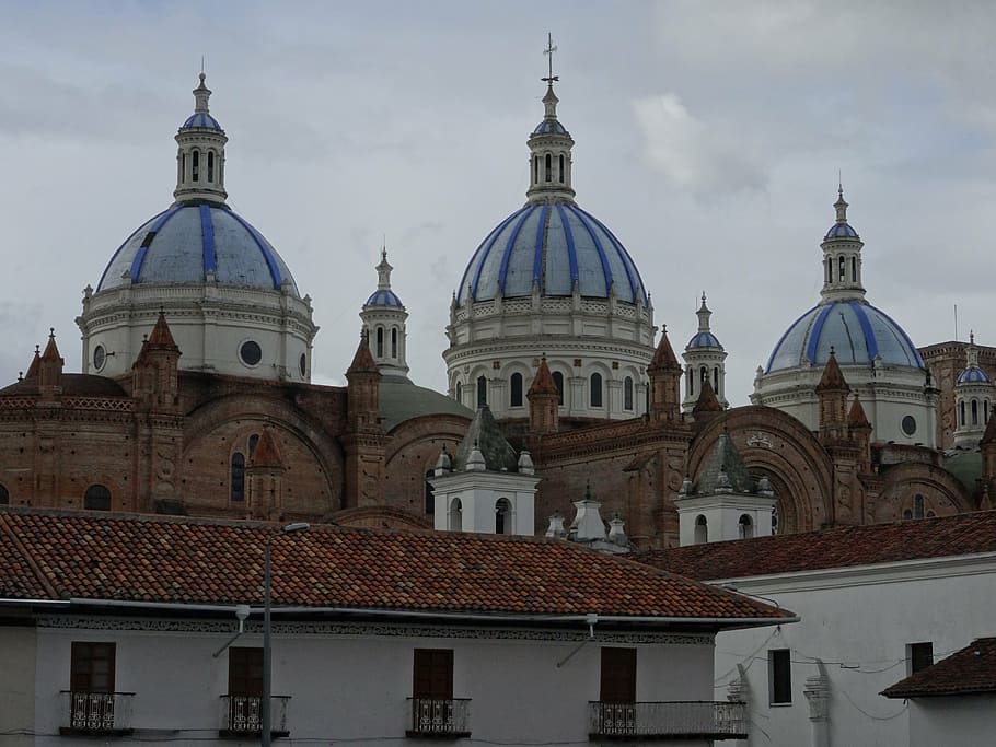 cuenca, new cathedral, ecuador, architecture, dome, old city HD wallpaper