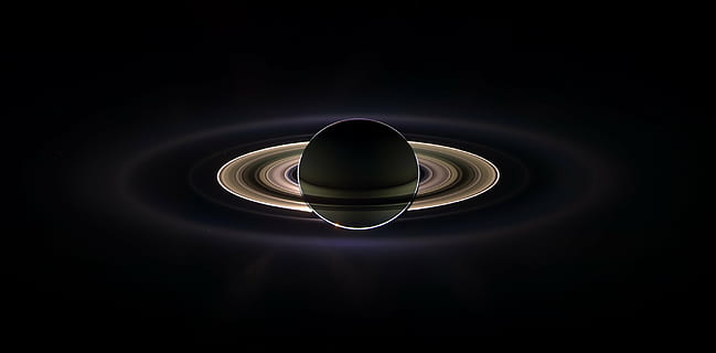 saturn eclipse, space, cassini spacecraft, eclipsing the sun HD wallpaper