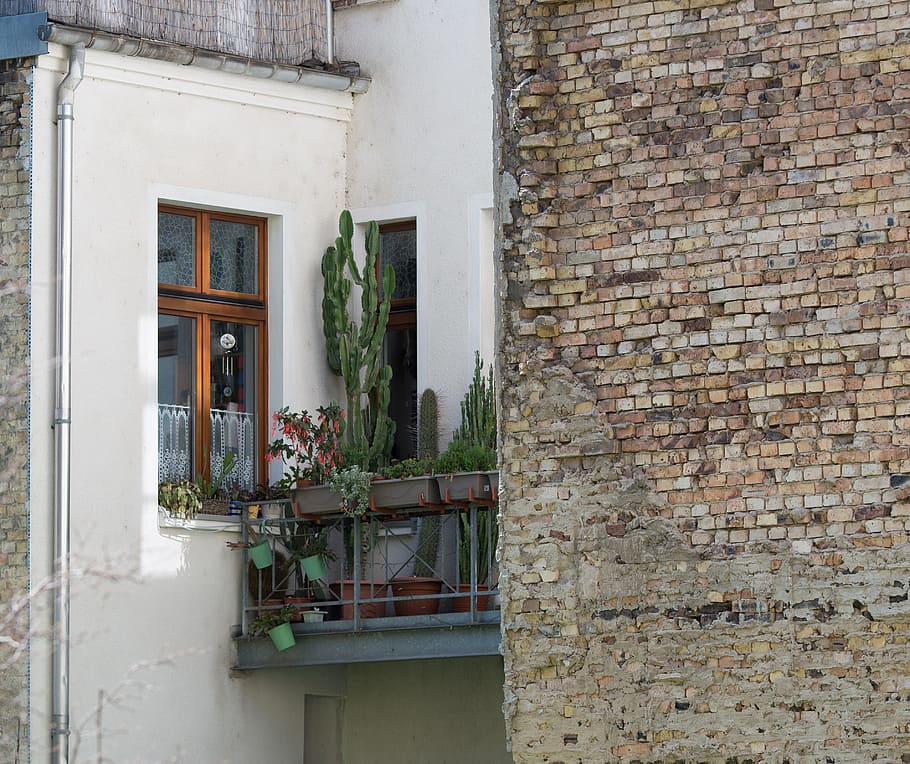 home, architecture, window, door, wall, old, facade, balcony HD wallpaper