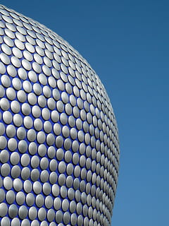 building, architecture, selfridges, birmingham, blue, sky, clear sky HD wallpaper