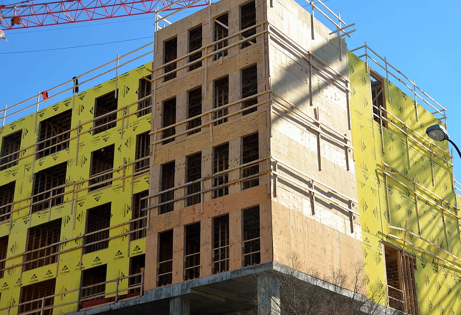 Building Construction, Apartments, condominium, apartment building, HD wallpaper