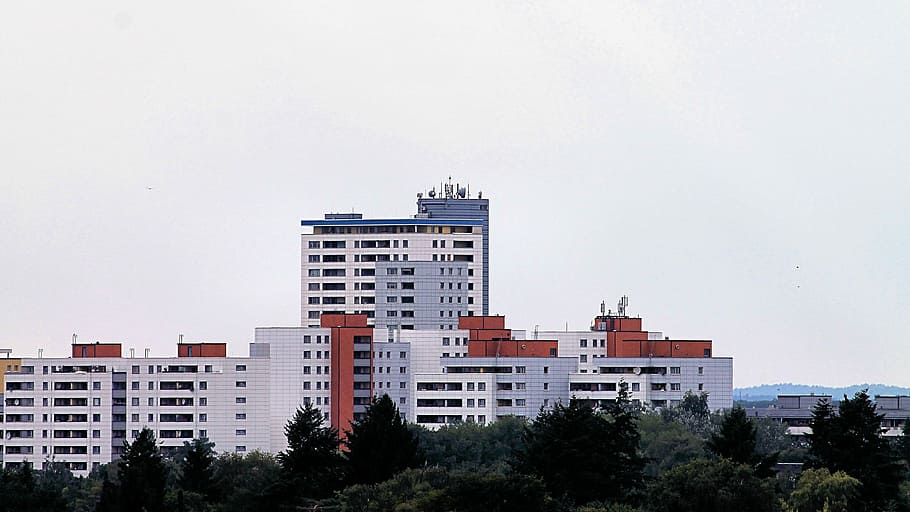 Skyline, Landscape, Skyscraper, Berlin, architecture, no people HD wallpaper