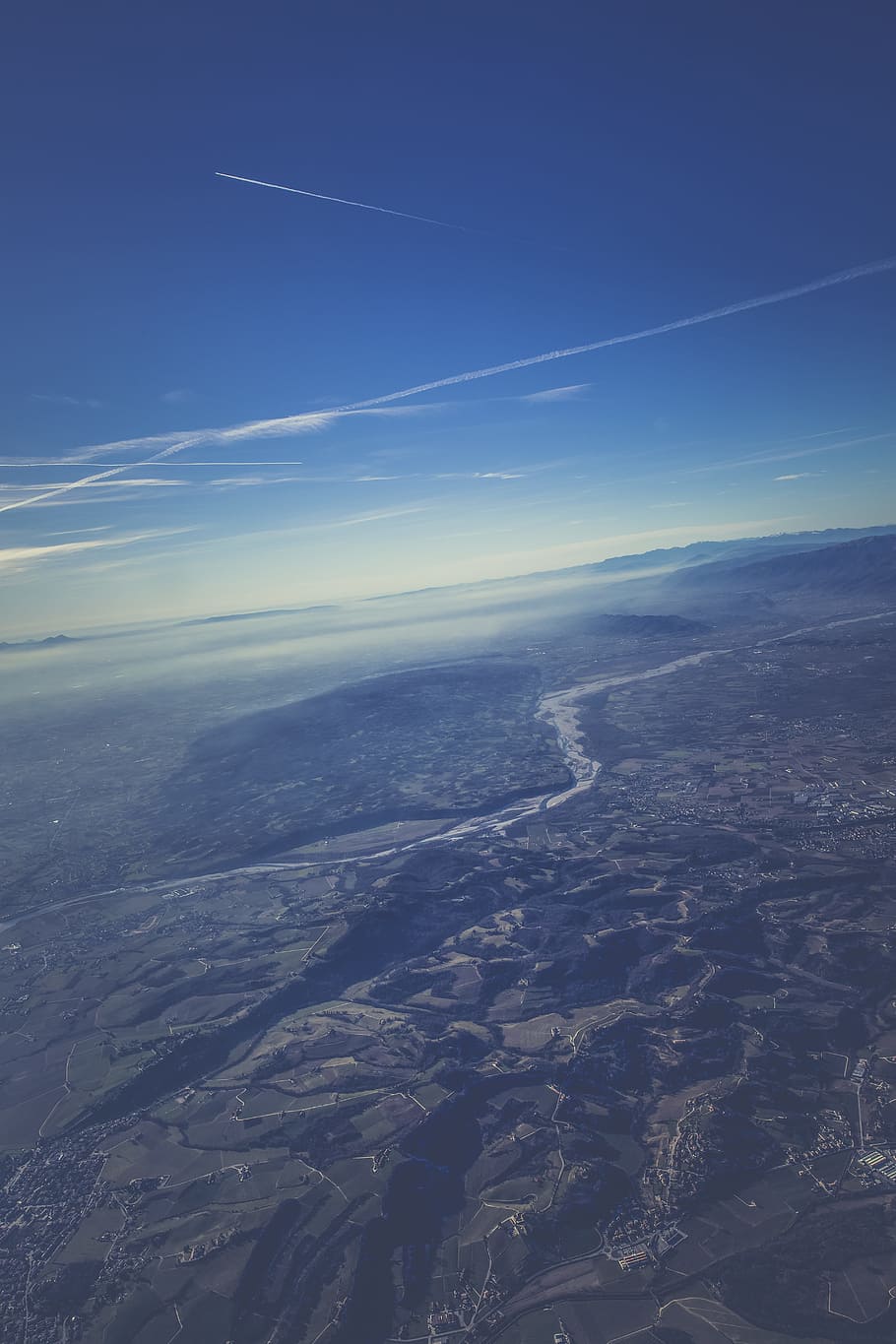 light, landscape, mountains, nature, aerial, clouds, daylight HD wallpaper