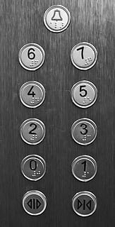 close shot of gray elevator buttons, building, push, lift, floor HD wallpaper