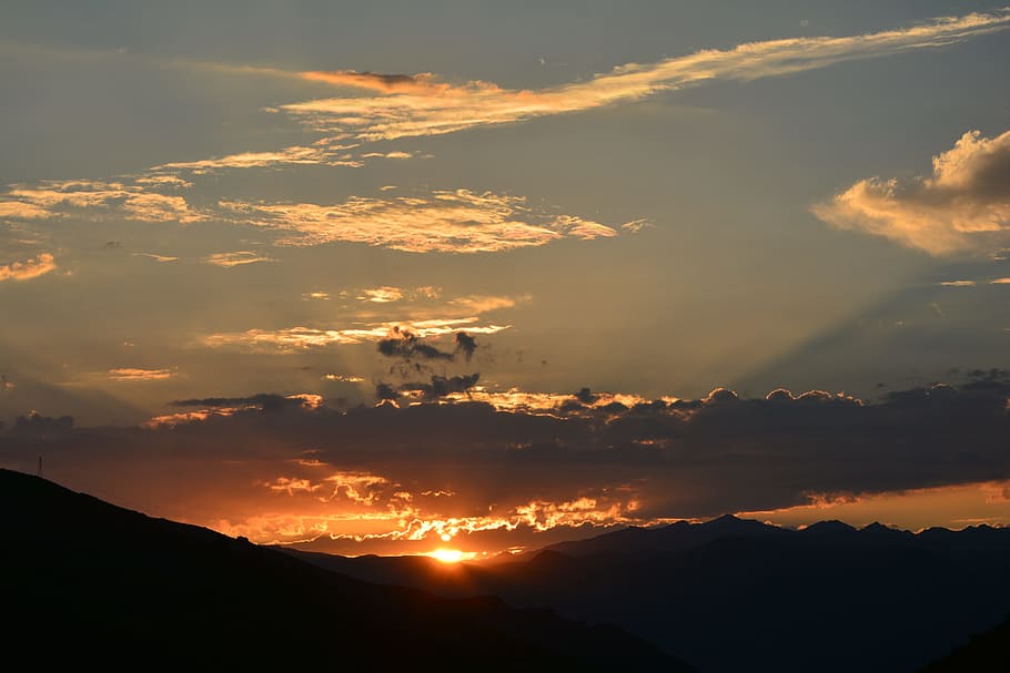 Solar, Setting Sun, Environmental, the setting sun, peace, sunset HD wallpaper