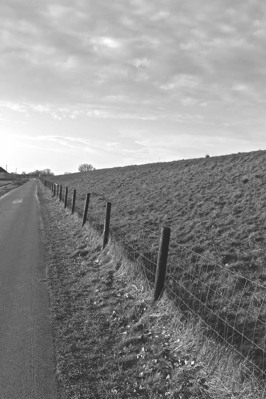 away, nature, black white, sky, landscape, tranquil scene, environment HD wallpaper