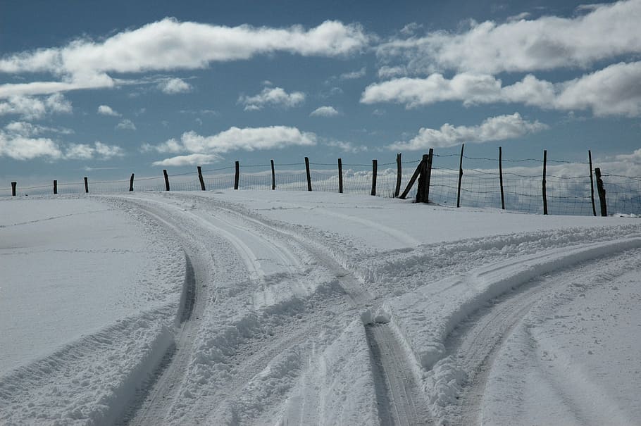 snow, winter, mountain, nature, landscape, white, snowy, cold HD wallpaper