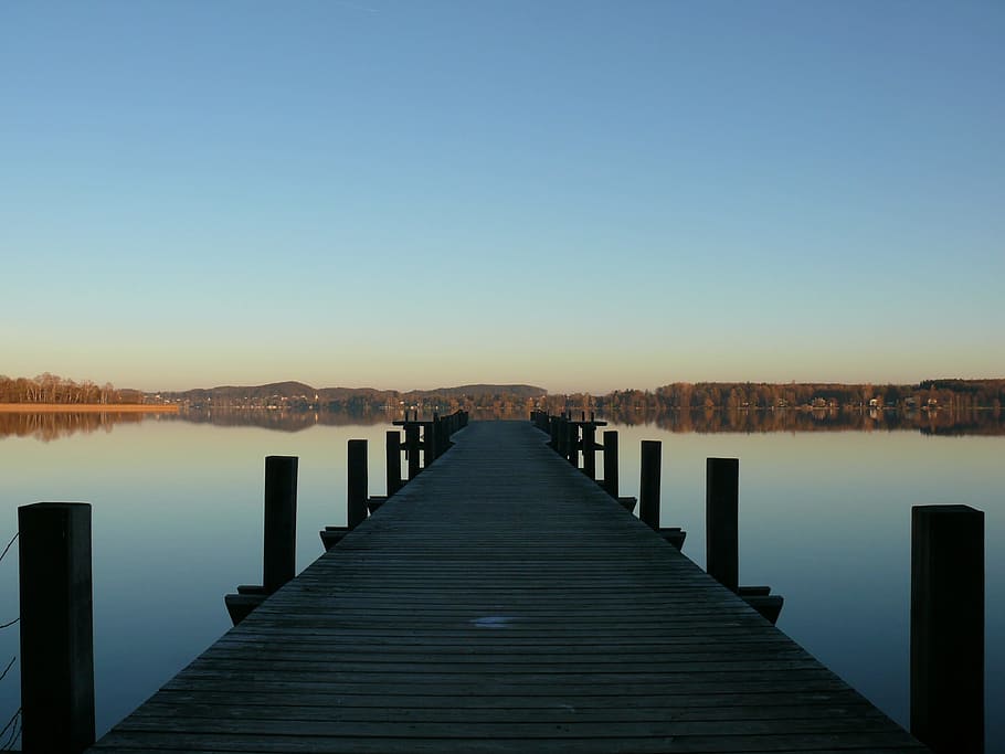 Web, Lake, Woerthsee, Rest, Water, starnberg, nature, jetty HD wallpaper