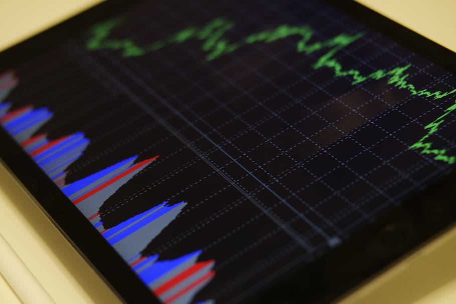 graph, rate, progress, table, work, technology, close-up, wireless technology HD wallpaper