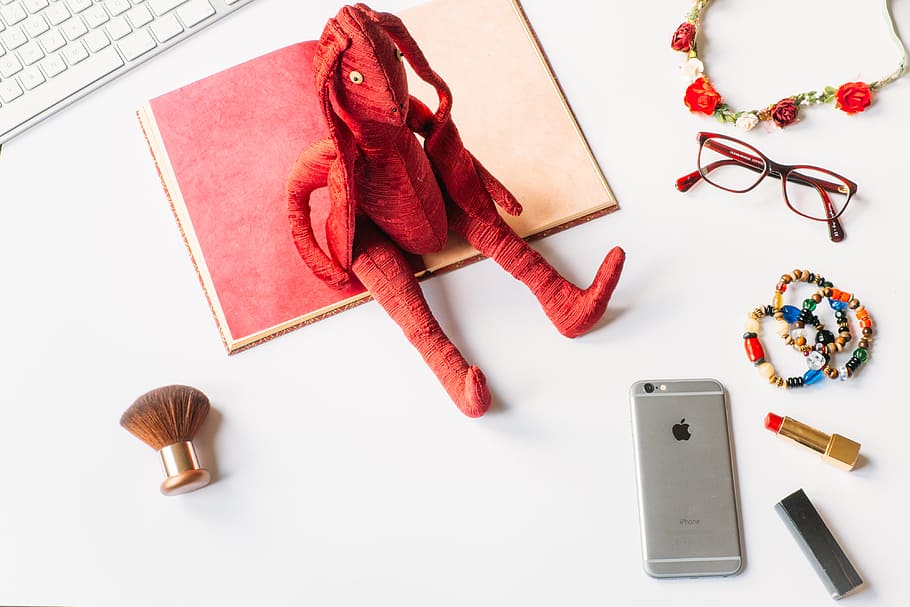 Styled photo with rabbit, concepts And Ideas, objects, red, no People HD wallpaper
