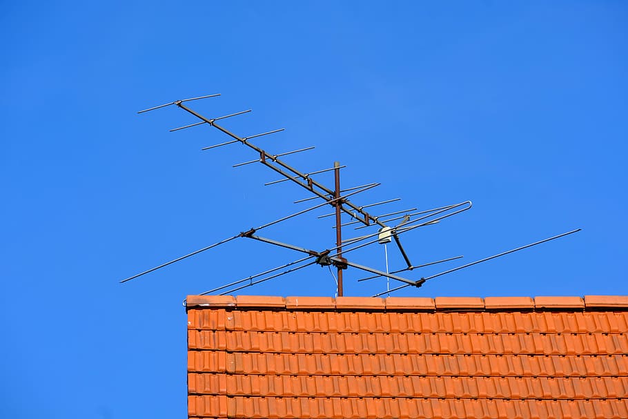 antenna, television reception, watch tv, home antenna, roof antenna, HD wallpaper