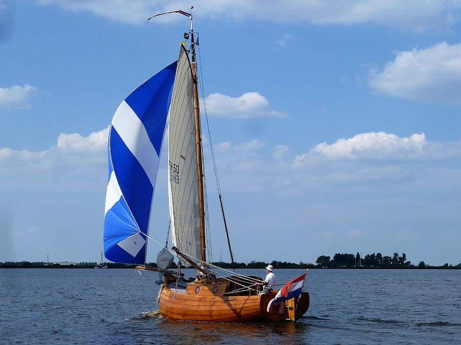 Sailing Boat, Wind, Boating, lakes, friesland, tourism, aquatics HD wallpaper
