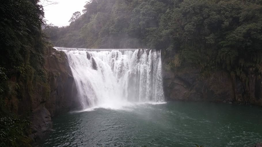 Taiwan, Falls, very, waterfall, motion, long exposure, flowing water HD wallpaper