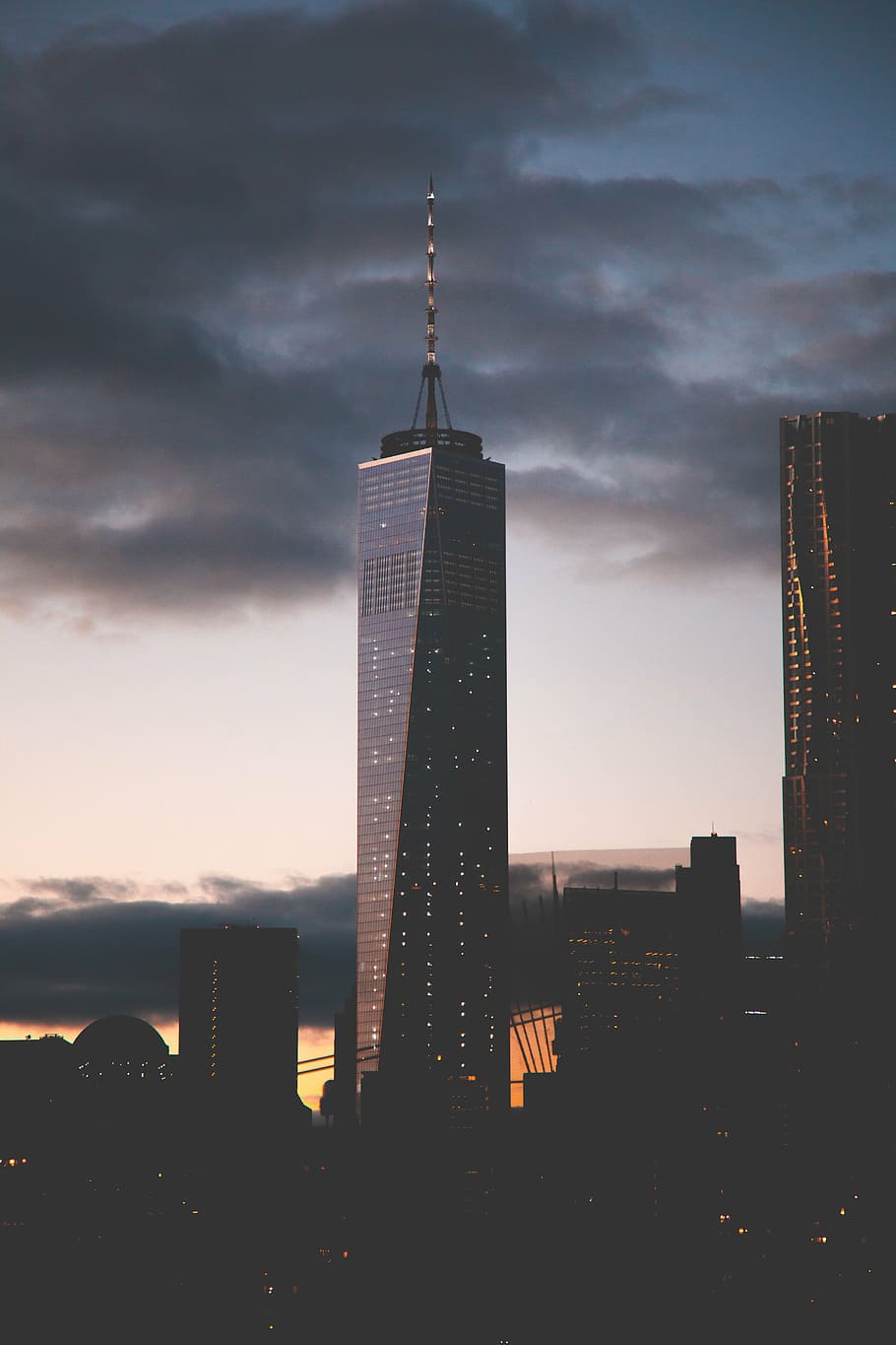 1 WTC, downtown, high-rise, manhattan, new york, one world trade center, HD wallpaper