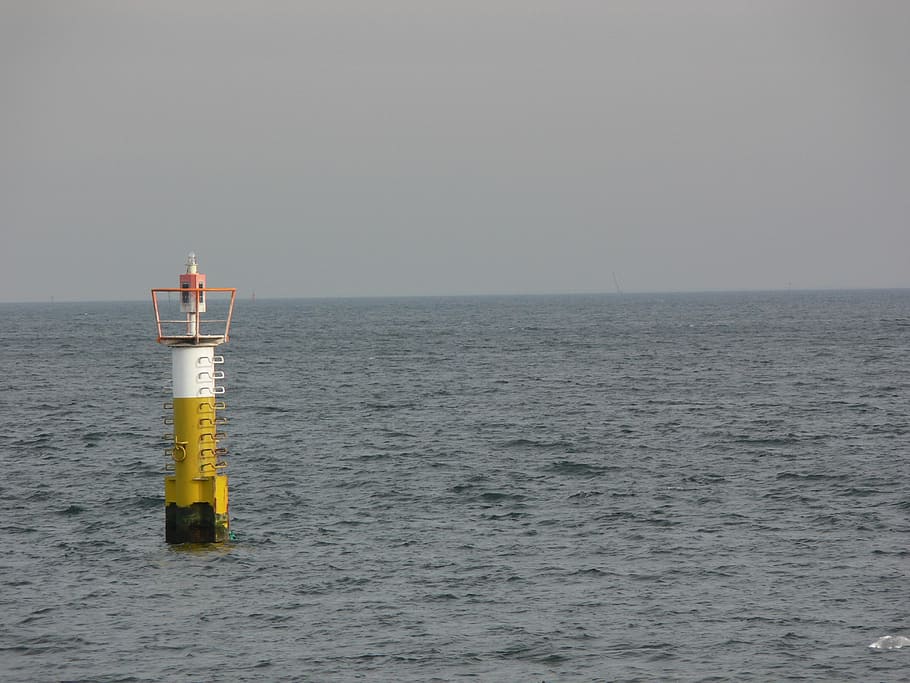 pacific, cloudy, costa, water, ocean, lighthouse, horizon, sea HD wallpaper