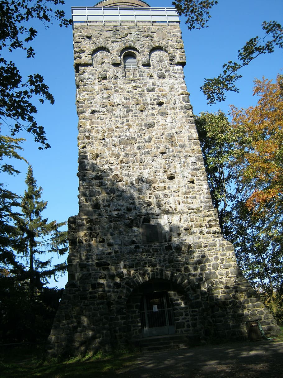 bismarck tower, hesse, architecture, built structure, low angle view HD wallpaper