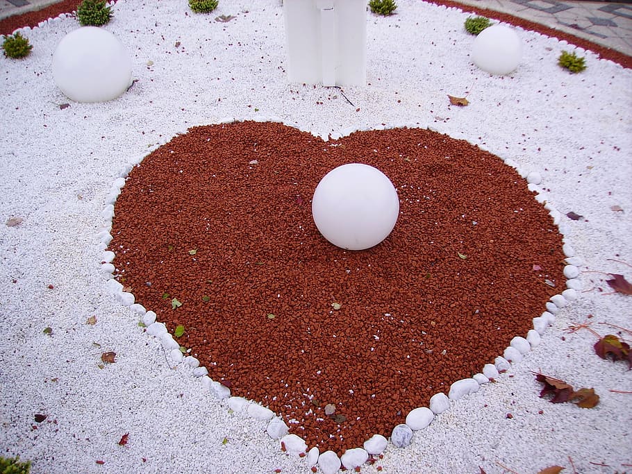 heart, red, white, relationship, luck, food, high angle view HD wallpaper
