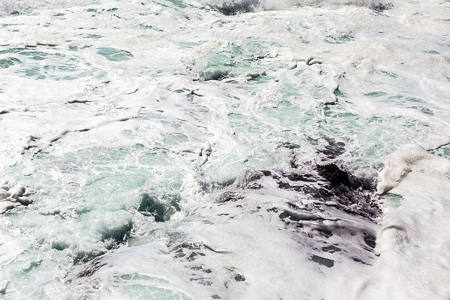 sea, ocean, water, waves, nature, beauty in nature, aquatic sport HD wallpaper