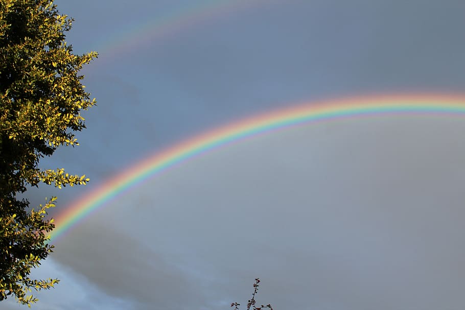 Double, Double, Double Rainbow, natural phenomenon, sky, natural spectacle, HD wallpaper