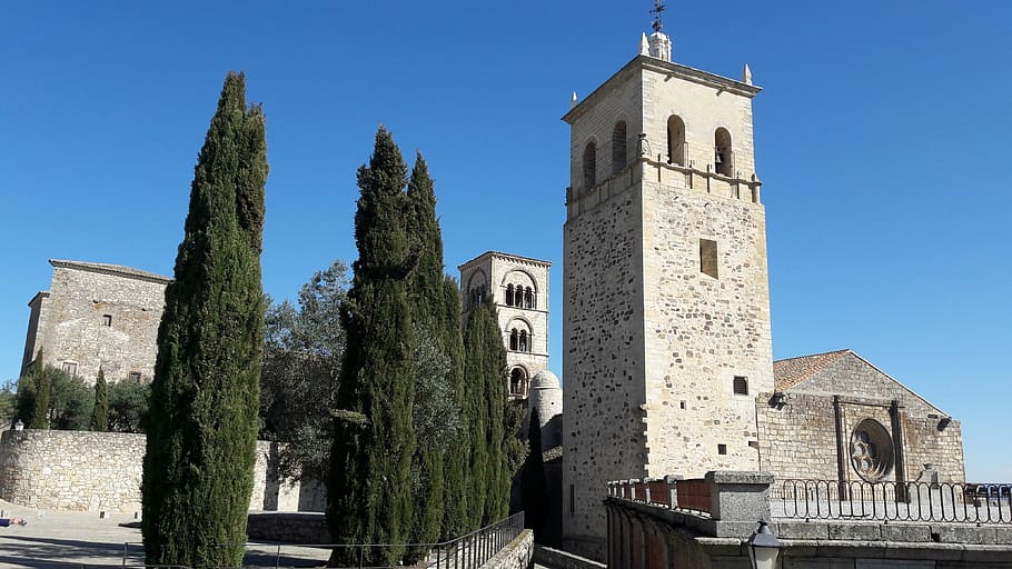 sky, towers, tree, church, architecture, europe, famous Place HD wallpaper