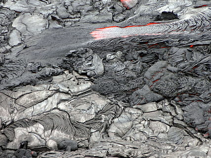 gray and white abstract photo, lava, flow, volcanic, eruption HD wallpaper