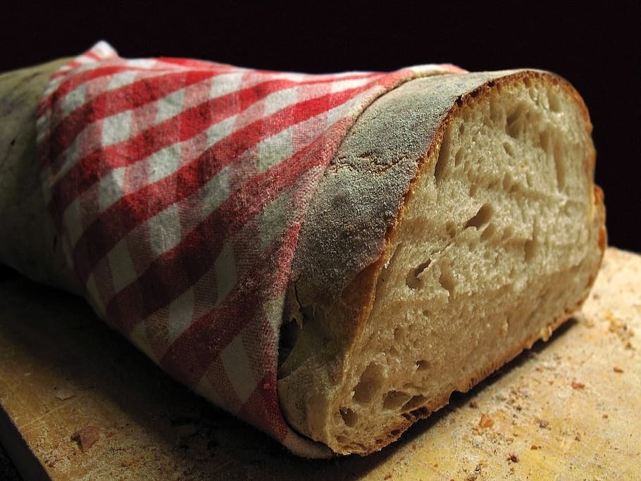 mat, bread, loaf, closeup, food, food and drink, studio shot HD wallpaper