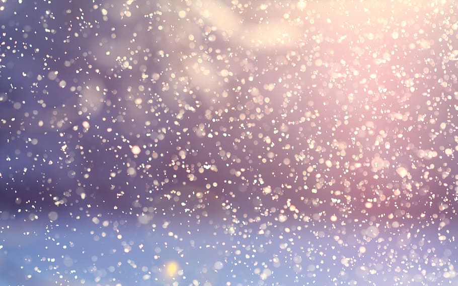 selective focus photography of water, snowfall, winter, snowflakes HD wallpaper