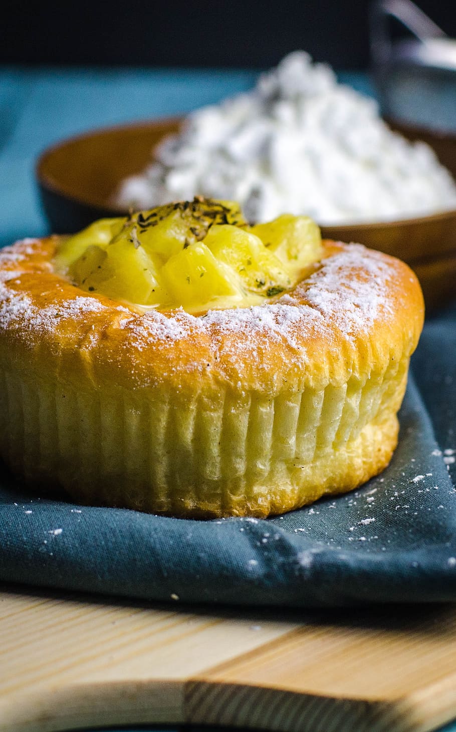pineapple bread, bakery, food, breakfast, food and drink, freshness HD wallpaper