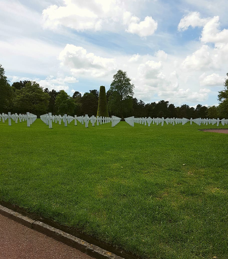 war, peace, cemetery, grass, cloud - sky, plant, nature, day HD wallpaper