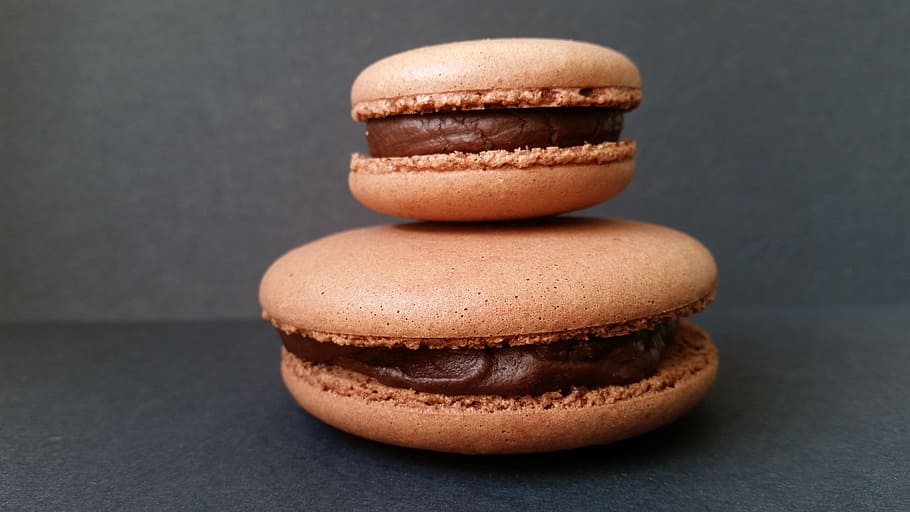 brown macaroons, Cakes, Chocolate, Gluttony, food and drink HD wallpaper
