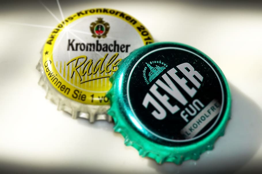 beer, cap, bottle, drink, close-up, finance, western script HD wallpaper
