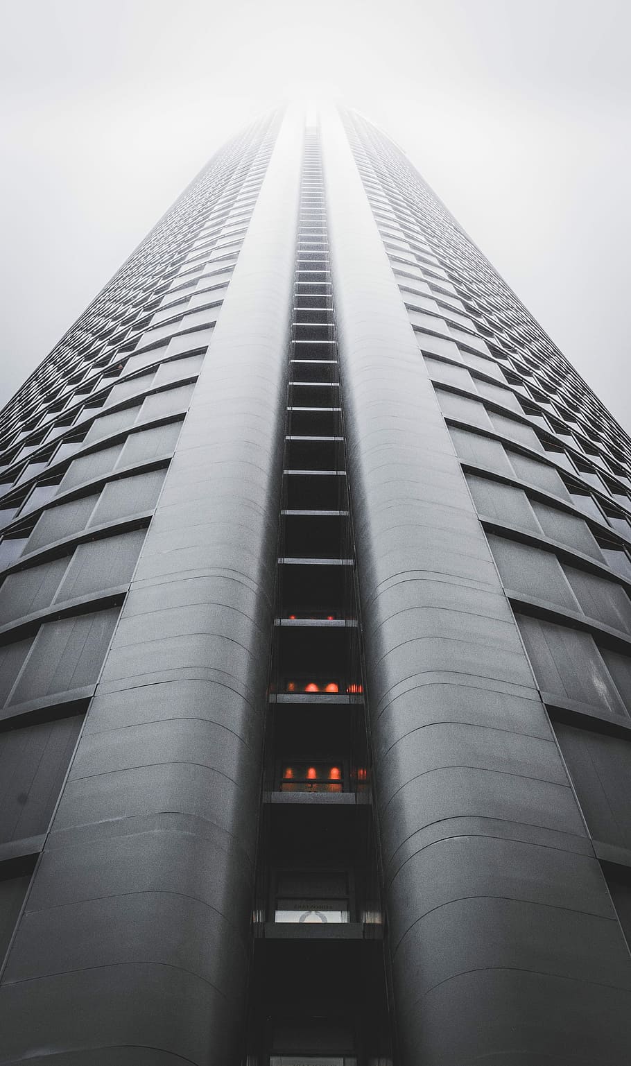 worm's eye view of high-rise building, worm's view building, architecture HD wallpaper