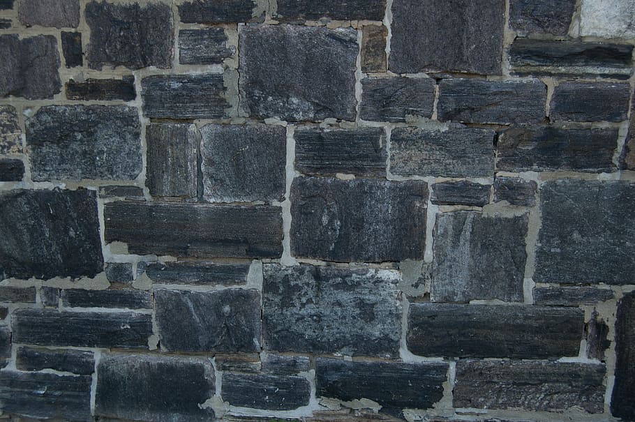black concrete brick pavement, texture, stone work, surface HD wallpaper