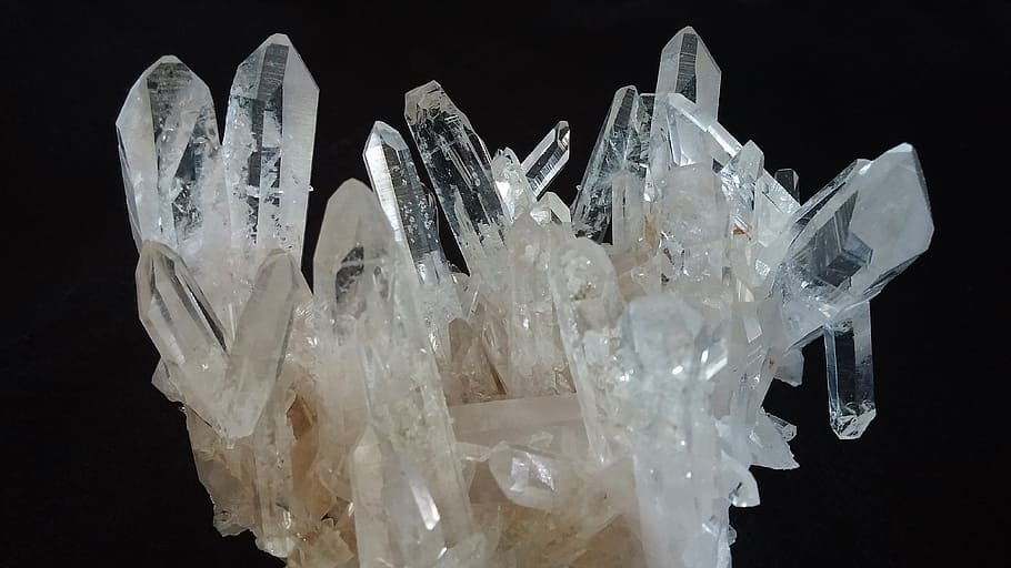 crystal rock fragment, cluster, arkansas, arkansas crystal, hot springs, HD wallpaper