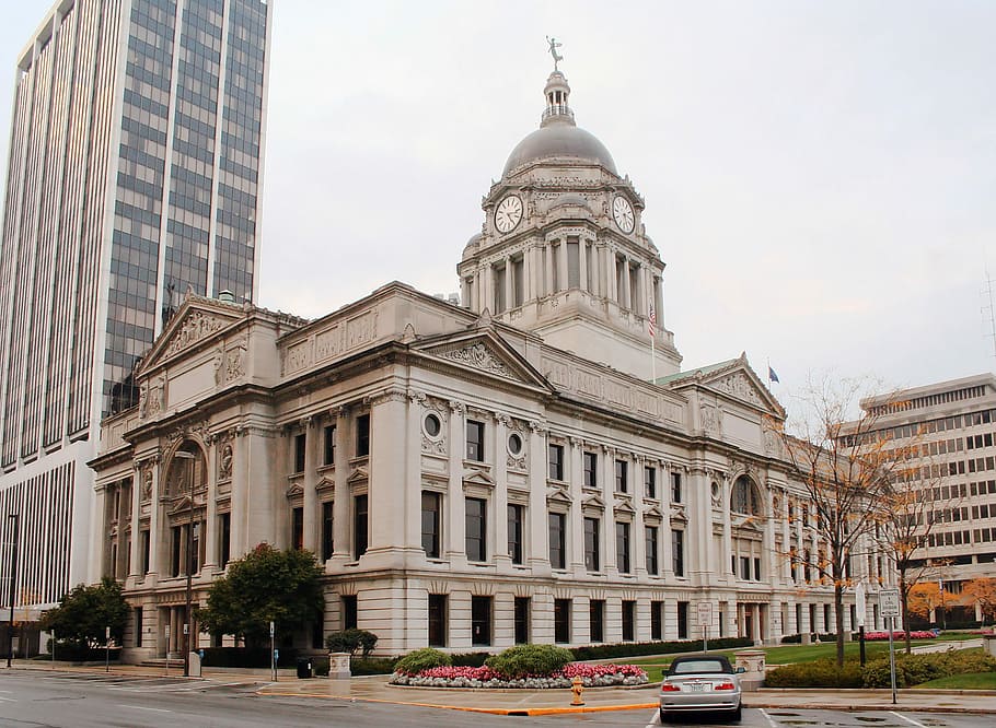 Allen County Courthouse in Fort Wayne, Indiana, architecture, HD wallpaper