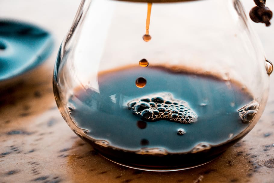 clear glass container, clear glass bottle, coffee, drink, jar HD wallpaper