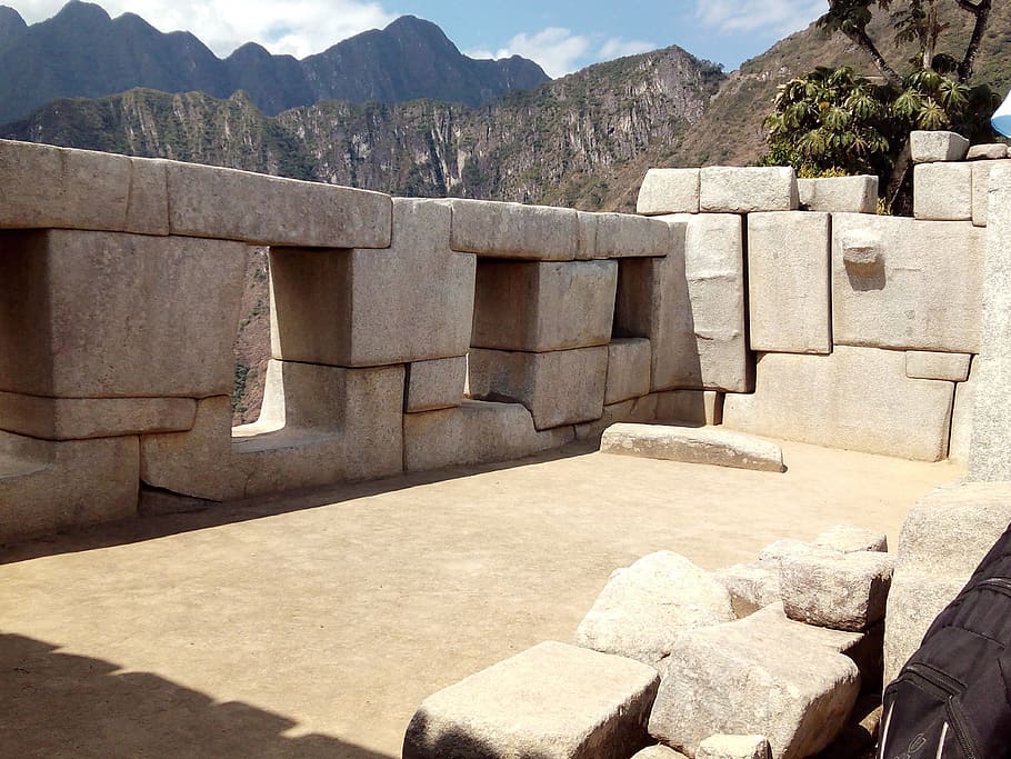 peru, inca, machu picchu, mountain, archeology, andes, sacred plaza, HD wallpaper