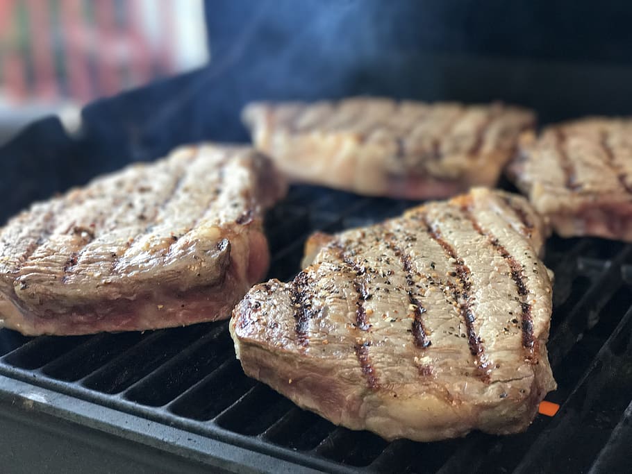 steaks, meat, bbq, summer, food, meals, dinner, power, flavor HD wallpaper