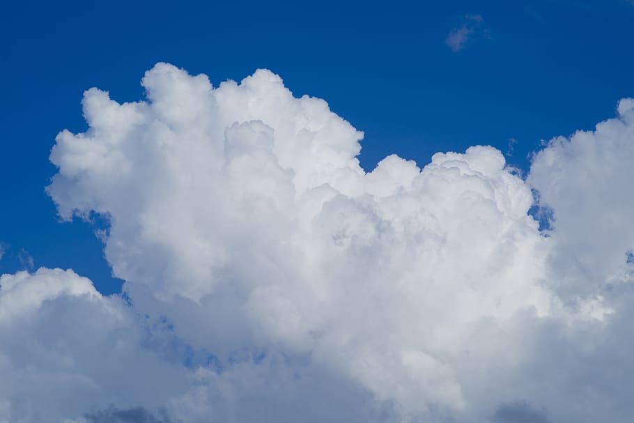 Cloud, Clouds, Background, blue, composition, space, white HD wallpaper