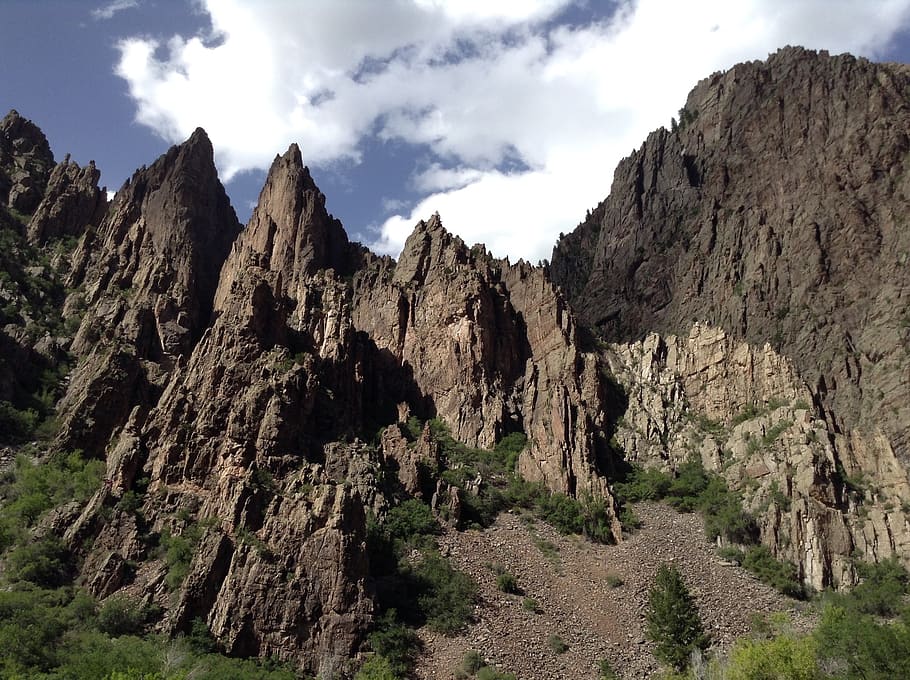 colorado, mountain, rocky mountains, gunnison, black canyon, HD wallpaper