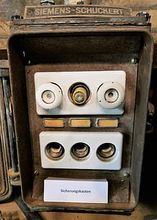 fuse box, backups, current, siemens, schuckert, voltage, elektrik HD wallpaper