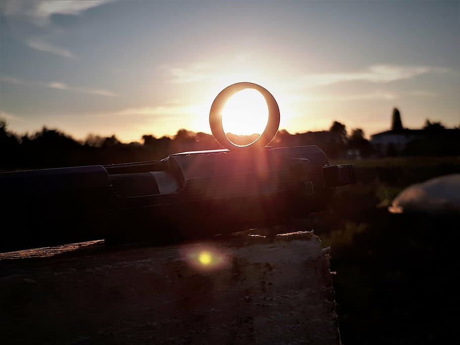 sunset, ring, nature, car, driving, outdoors, sky, sunlight HD wallpaper