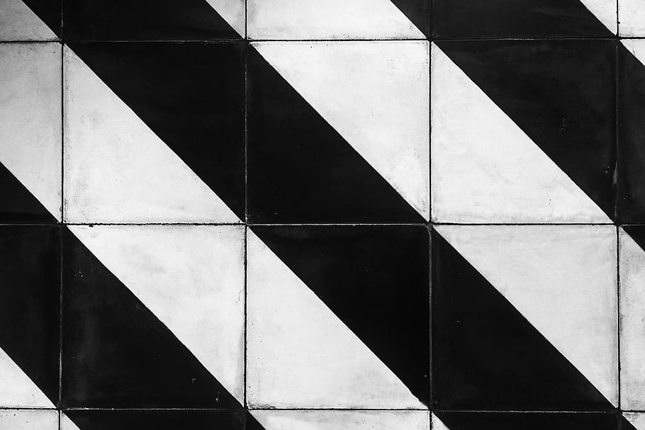 white and black striped tiles, stripes, pattern, texture, design HD wallpaper