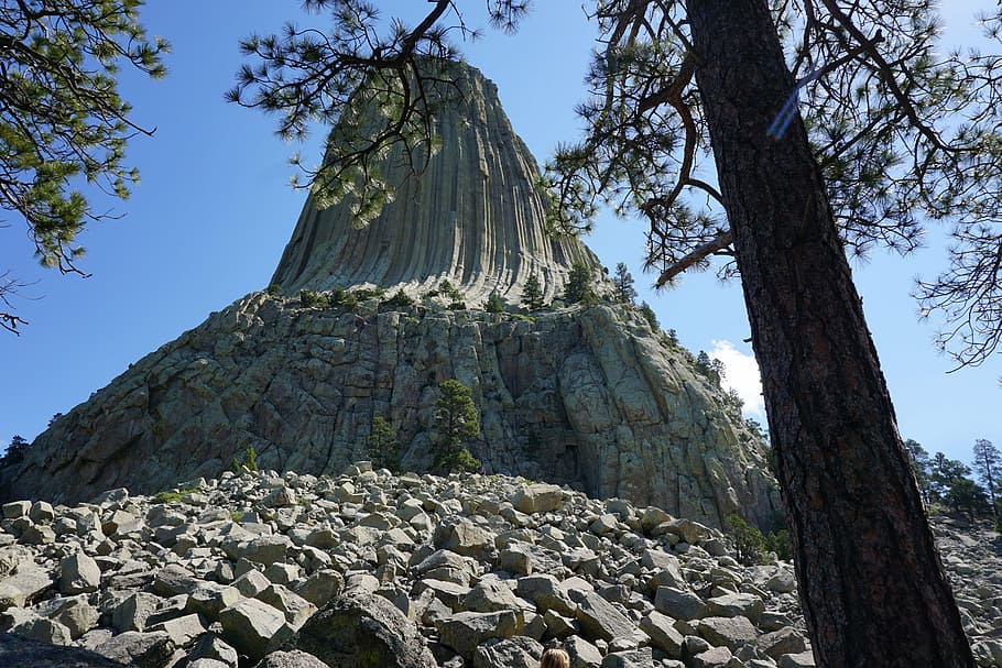 devils tower, rock formation, usa, south dakota, black hills